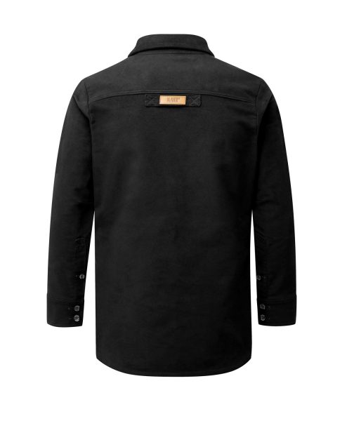McNair Men's PlasmaDry Moleskin Beck shirt in black (back)