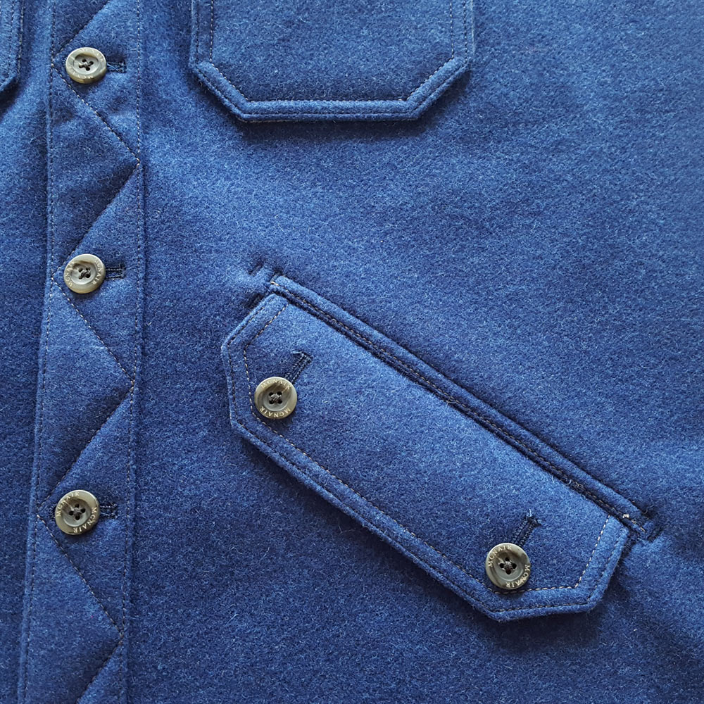 McNair four pocket merino shirt – pocket detail