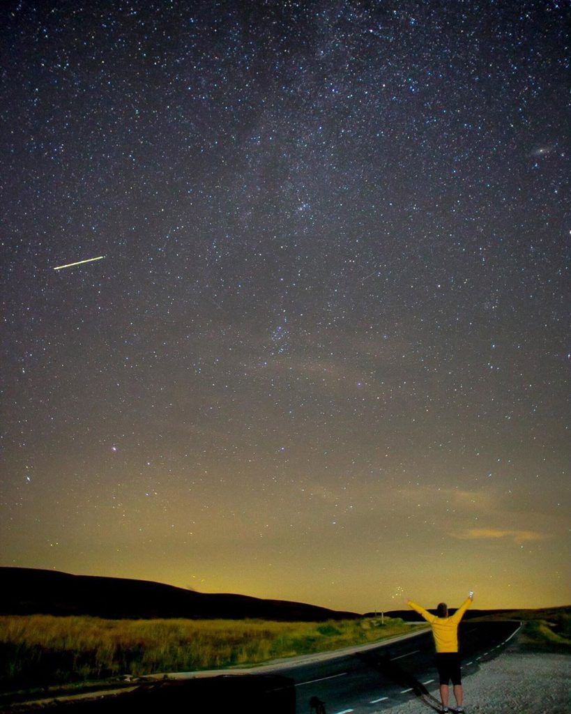 Starry night sky at Ribblehead