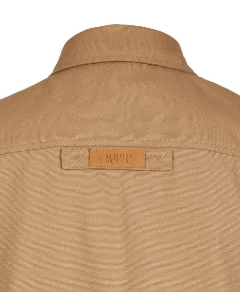 McNair PlasmaDry Canvas Work Shirt in sand (back)