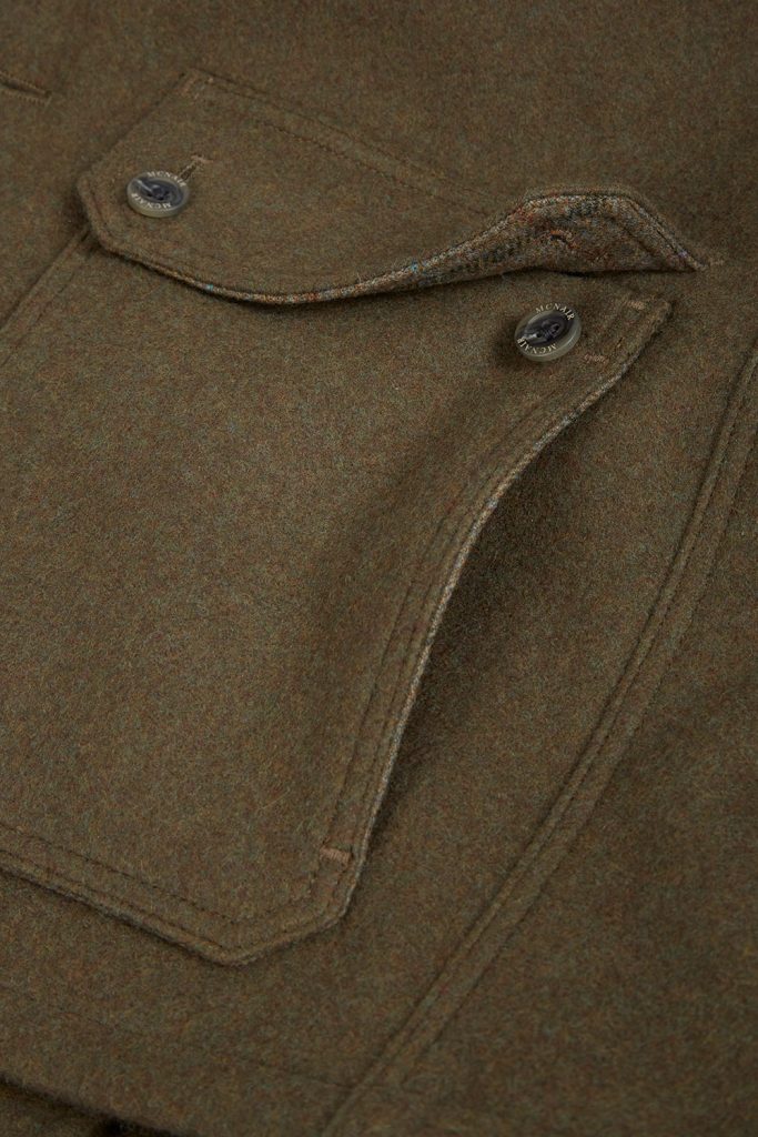 McNair heavyweight merino Highland Gilet - pocket detail