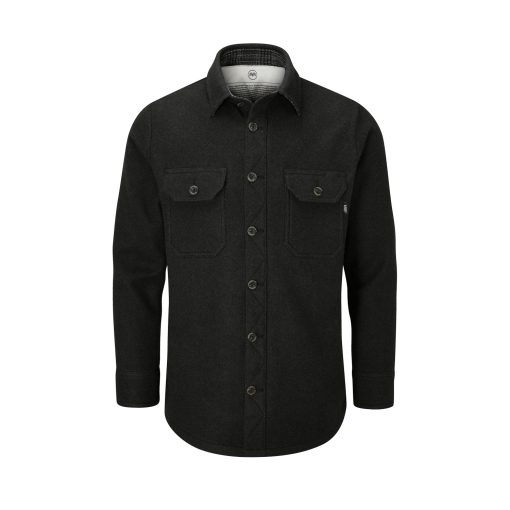 McNair Men's merino Mountain Shirt in Black
