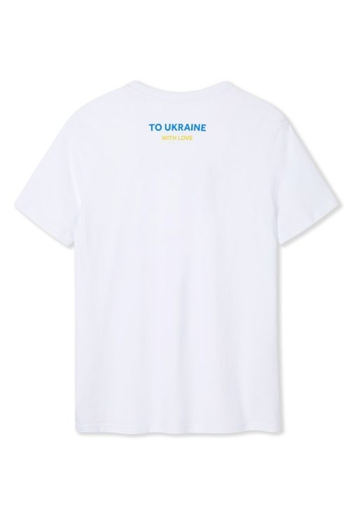 To Ukraine With Love - Unisex t-shirt - white (back)