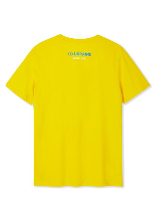 To Ukraine With Love - Yellow T-shirt (back)