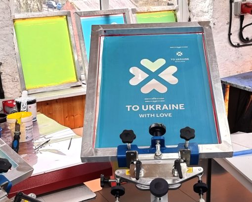 To Ukraine with Love T-shirt - screen printing