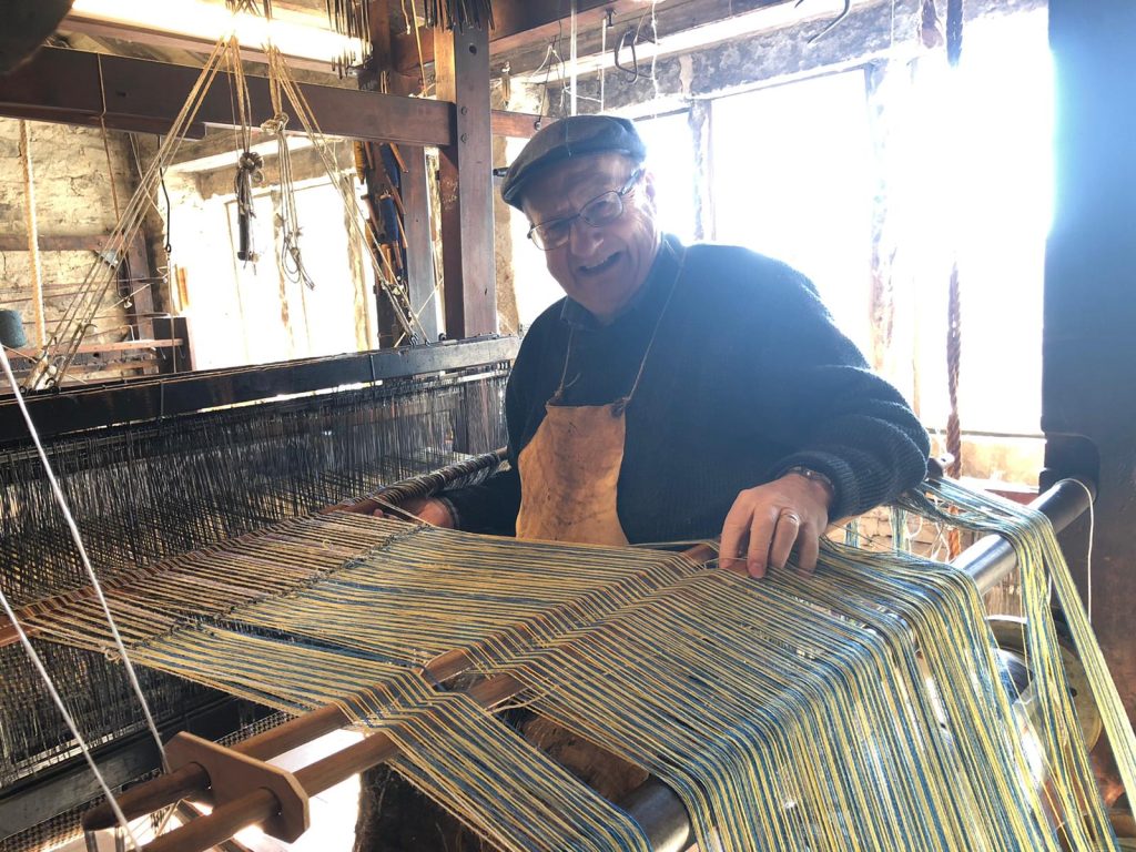 Weaving for McNair Shirts at The Colne Valley Museum