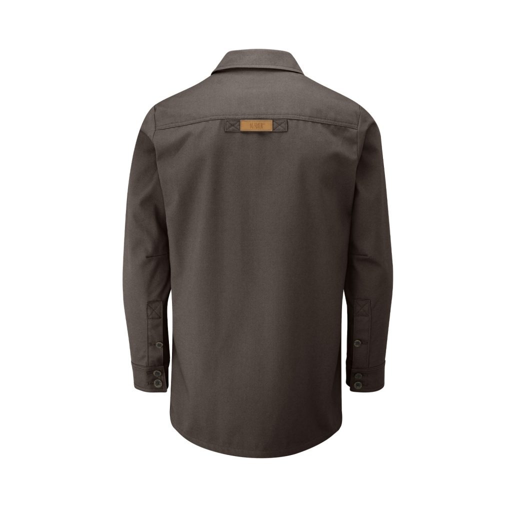 McNair men's Half Panama Jacket in Mole brown (back)