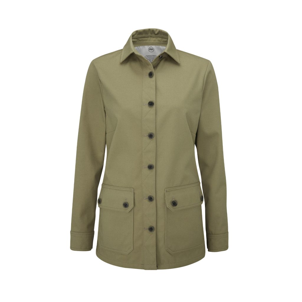 McNair women's Half Panama Jacket in Bay Leaf green