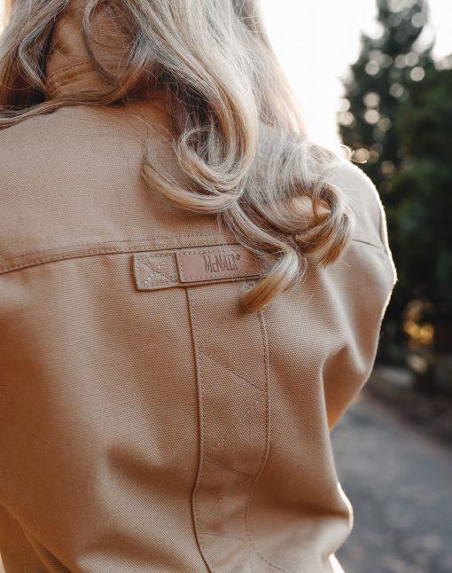 McNair women's cotton canvas Work Jacket (back)