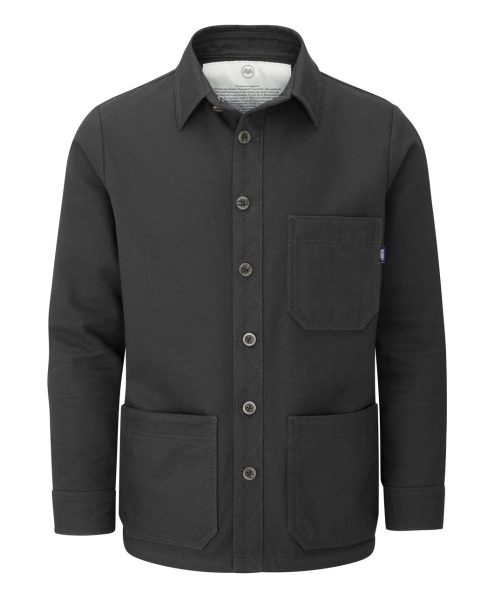 McNair men's PlasmaDry cotton canvas Work Jacket in black