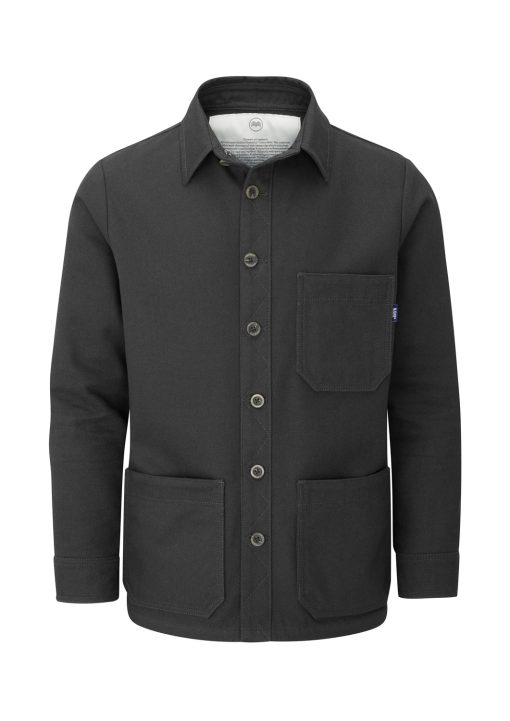 McNair men's PlasmaDry cotton canvas Work Jacket in black
