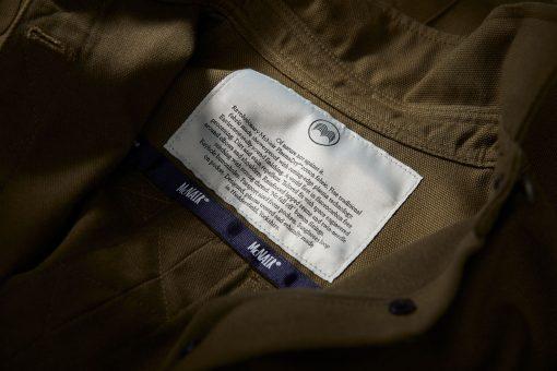 McNair men's PlasmaDry cotton canvas Work Jacket (inner label detail)