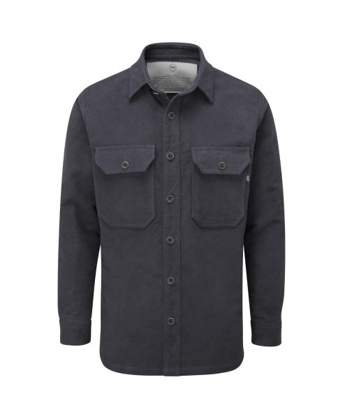 McNair men's PlasmaDry moleskin Ravine shirt in Graphite Grey