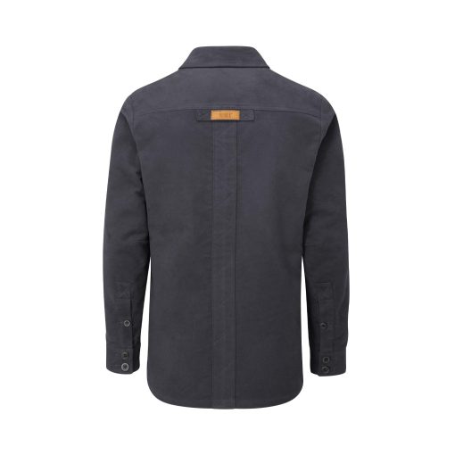 McNair men's PlasmaDry moleskin Ravine shirt in Graphite Grey (black)