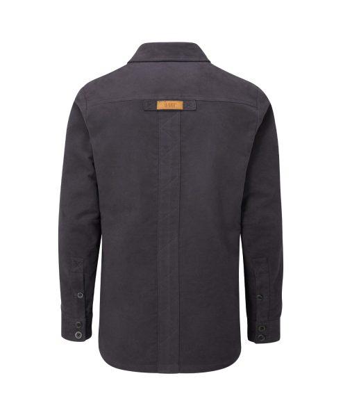 McNair men's PlasmaDry moleskin Ravine shirt in Graphite Grey (back