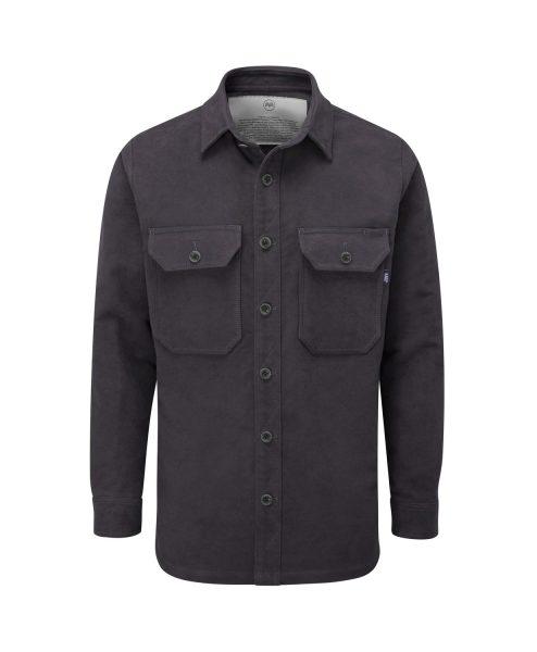 McNair men's PlasmaDry moleskin Ravine shirt in Graphite Grey