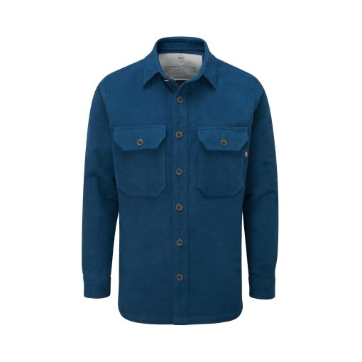 McNair men's PlasmaDry moleskin Ravine shirt in Ultramarine Blue