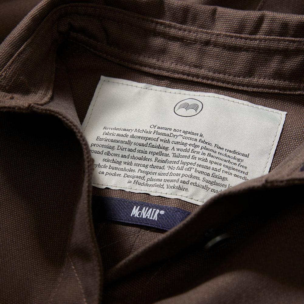 McNair PlasmaDry heavyweight canvas shirt (collar detail)