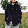 Corduroy Plains Shirt in Deep Navy