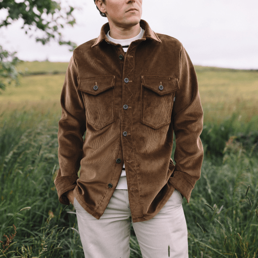 Plains Corduroy Shirt in Bark